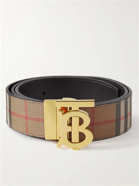 fake black burberry belt|burberry reversible check belt.